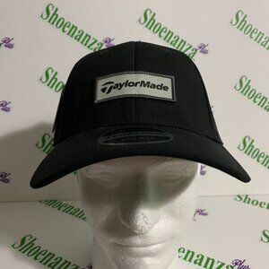 TaylorMade Hat Performance Golf Adjustable Snapback Patch Black Cap One Size